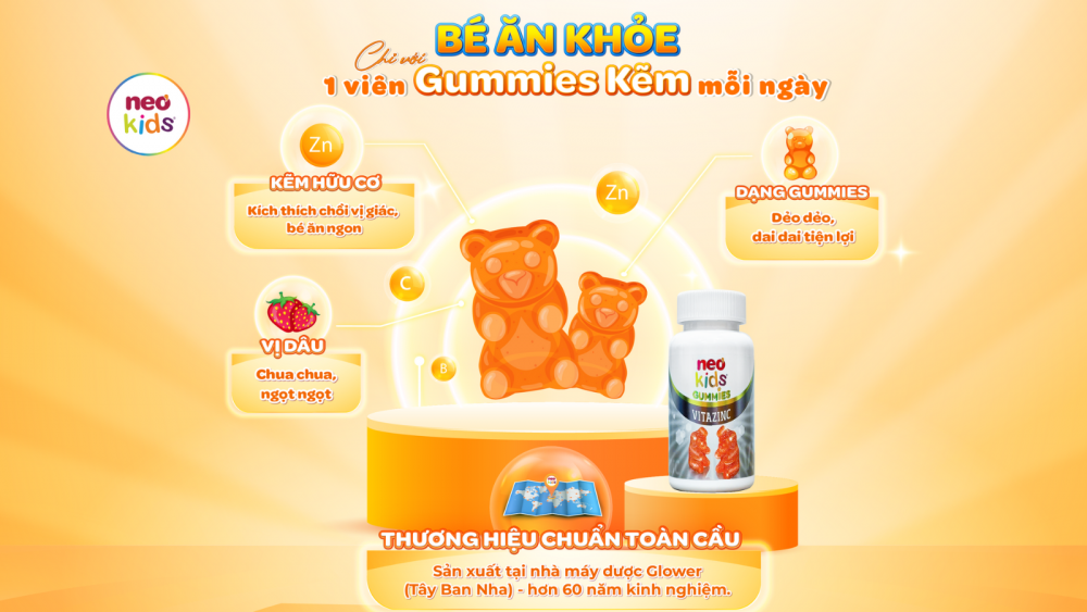 Kẽm cho trẻ 3 tuổi có tác dụng gì? Dùng loại nào cho con? Mẹ đã biết đến Kẽm NeoKids chưa?