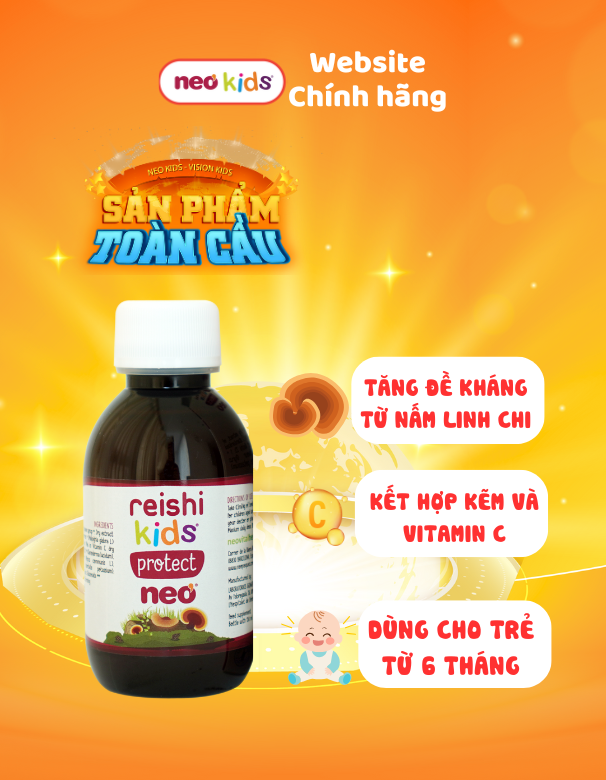 TPBVSK Reishi Kids Protect - Hỗ trợ tăng Đề Kháng cho bé - MS: 2