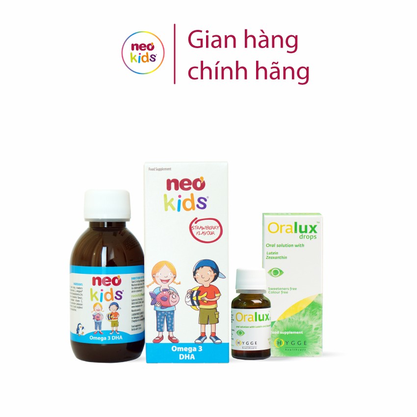 TPBVSK Bộ đôi sáng mắt Neo Kids Omega 3 DHA & Oralux - MS: 2