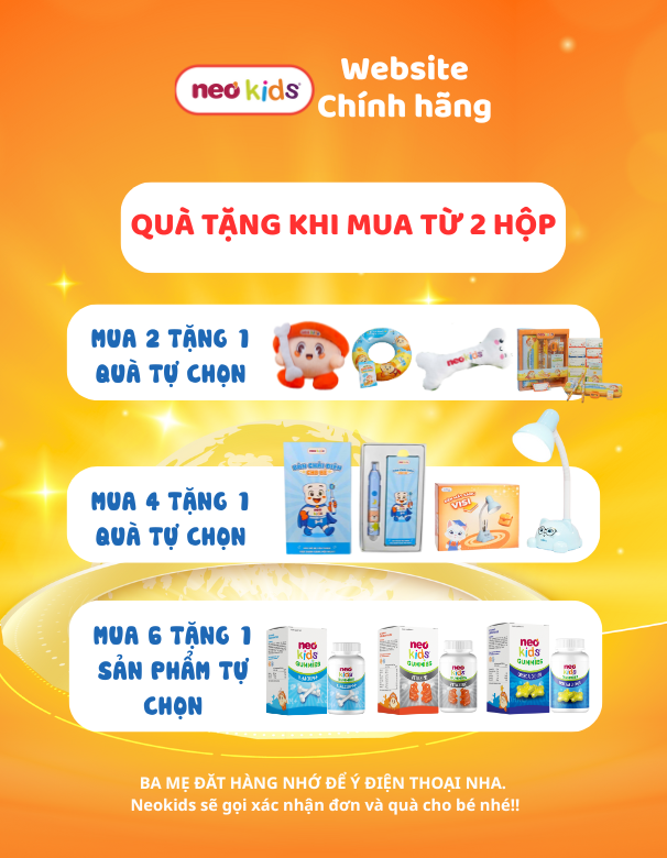 TPBVSK Gummies Neokids - Trọn bộ dưỡng chất chuẩn châu Âu cho bé phát triển - MS: 5