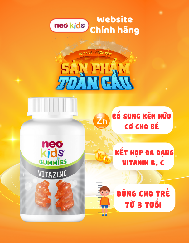 TPBVSK Gummies Neokids - Trọn bộ dưỡng chất chuẩn châu Âu cho bé phát triển - MS: 4