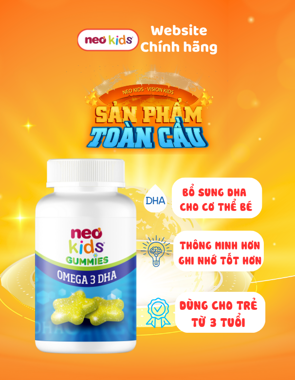 TPBVSK Gummies Neokids - Trọn bộ dưỡng chất chuẩn châu Âu cho bé phát triển - MS: 3